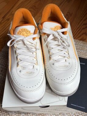 Air Jordan 2 Retro Low Craft "Melon Tint" Sneakers. Size: 10
